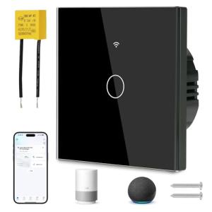 Ainiv 1 Gang Interruptor Pared WIFI, Interruptor Tactil Int…