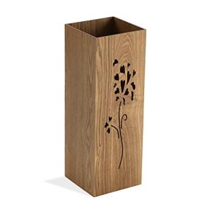 Paraguero madera MDF con flor – Medidas: 22x22x48cm