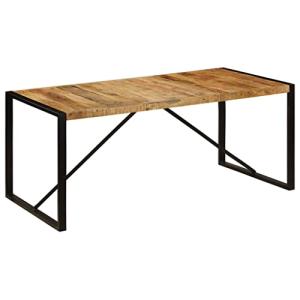 vidaXL Mesa Comedor 180 cm Madera Mango Mueble Mobiliario C…