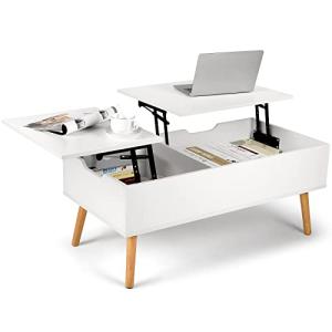 VOWNER Mesa de Centro Regulable en Altura, Extraíble, Exten…