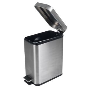 Beldray, acero inoxidable, Cubo de basura rectangular con p…