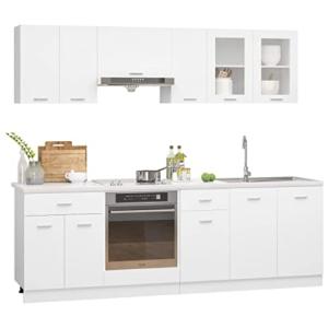 vidaXL Conjunto de armarios de Cocina de 8 Piezas Lyon de M…