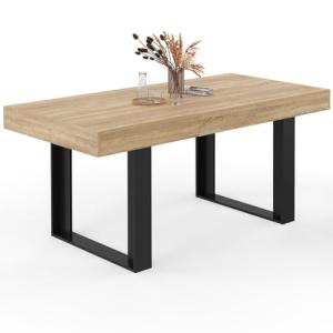 IDMarket Phoenix - Mesa de comedor extensible rectangular (…