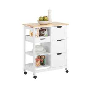 SoBuy Carro de Almacenamiento Mueble Auxiliar de Cocina Car…