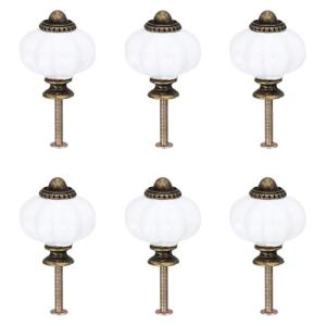 Culinavog 6 Tiradores Armarios, Pomos de Cerámica para Mueb…