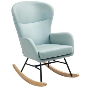 HOMCOM Mecedora Tapizada en Tejido Técnico Sillón Relax con…