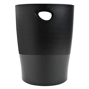 Papelera plastico exacompta ecoblack negro 15 litros