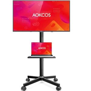 AOKCOS Soporte de TV Ruedas para TV de 32-55 65 Pulgadas, I…