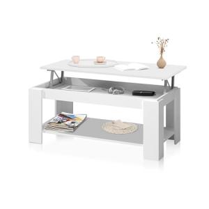 duehome | Mesa de Centro Elevable, Mesa Auxiliar, Modelo LY…