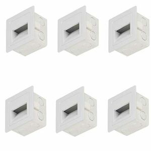 Popp® Pack x6 Baliza LED 3W con Caja empotrable Luz neutra…