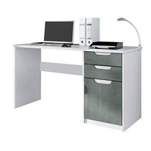 Vladon Escritorio Logan, Mesa Oficina con 2 Cajones y 1 Pue…