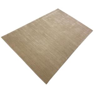 Gabbeh Alfombra Beige 100% Lana Color Liso Tejida a Mano G84