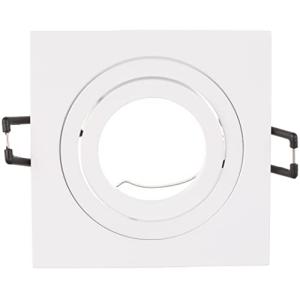 wonderlamp Clasic W-E0 Foco empotrable cuadrado, Blanco, 10…