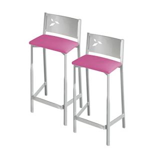 ASTIMESA TAACBL Dos Taburetes Altos de Cocina Asiento 60 cm…