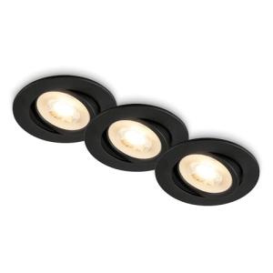 BRILONER - Pack 3 Downlights LED techo empotrables planos 2…