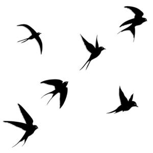 Decoración de pared de metal con pájaros,6pcs Decoración de…