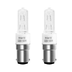 Paquete de 2 Bombilla Halógena B15d 150W 230V Regulable, Bl…