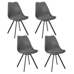 HOME DECO FACTORY, HD0484, Juego de 4 sillas contemporáneas…