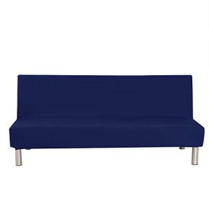 Funda protectora de color liso para sofá cama sin reposabra…