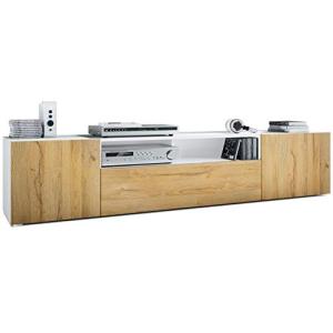 Vladon Mueble TV Mogan, Mueble Televisor con 2 Puertas, 1 P…