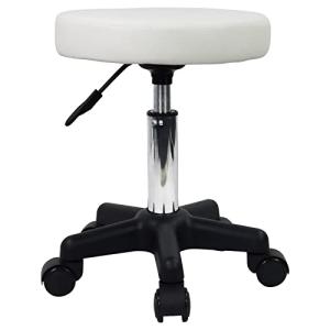 FURWOO Taburete Giratorio de Altura Ajustable con Ruedas Ad…