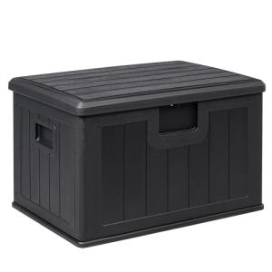 Baúl exterior almacenaje de resina impermeable multiusos 20…