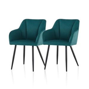 TUKAILAI Juego de 2 sillas de Comedor de Lino, sillas de Co…