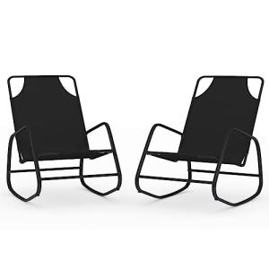 vidaXL 2X Tumbona Mecedora Reclinable Hamaca Cama de Salón…