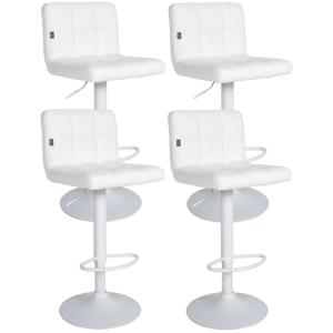 CLP Set De 4 Taburetes De Bar Feni En Polipiel I Sillas De…