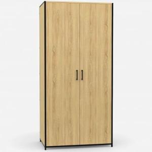 IDMarket – Armario de 2 puertas DETROIT armario de 80 cm co…