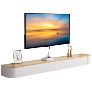 MWIDCIEW Mueble TV Suspendido Premontado Moderno Blanco Mue…