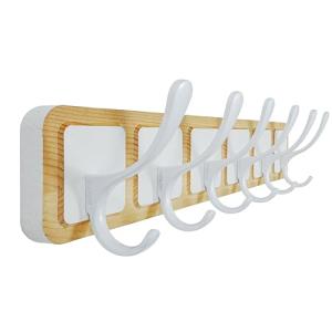 SKOLOO Perchero de pared de madera estilo Scandi, perchero…