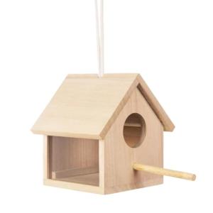Clyictz Casas para pájaros de madera transparente para exte…