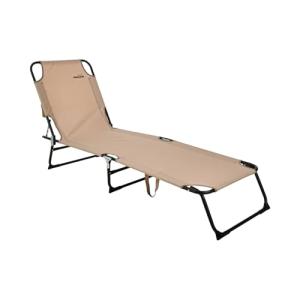 Well Home Tumbona Plegable en Color Crema 187x55x24,5cm par…
