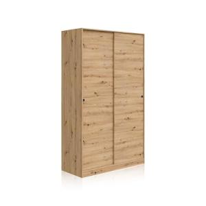 duehome | Armario de 2 Puertas Correderas, Barra de Colgar…