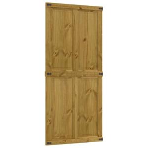 vidaXL Puerta de granero CORONA madera maciza pino 90x210 cm