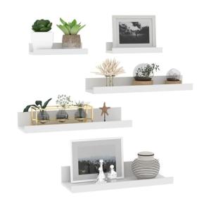 Giftgarden 40cm Estanteria Pared de Madera, Baldas Pared Bl…