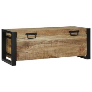 vidaXL Baúl de Almacenamiento de Madera de Mango Estilo Ind…