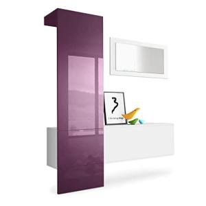 Vladon Mueble recibidor Carlton Set 4, Mueble de Entrada Co…