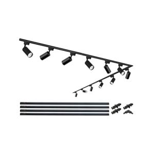 Kit de rieles y cabezales de iluminación de riel iluminados…