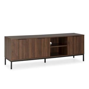 HOMN LIVING Mueble TV Auri 3 Puertas Color Nogal, 160 cm (A…