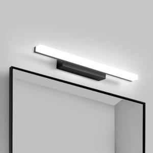 Yafido Aplique Espejo Baño Interior LED 40CM Negro luz Baño…