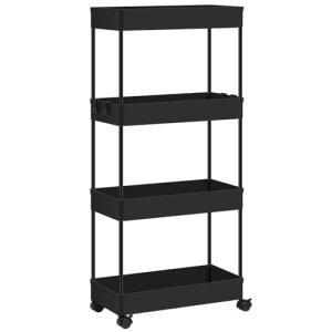 Klihome Carrito Cocina con Ruedas, Carro de Servicio de 4 N…