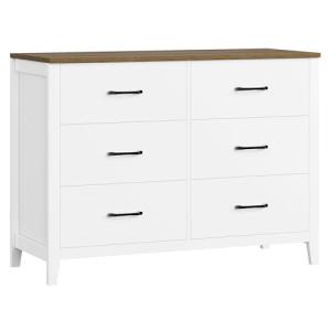 HOCSOK Comoda Dormitorio de Madera, Cajonera con 6 Cajones,…