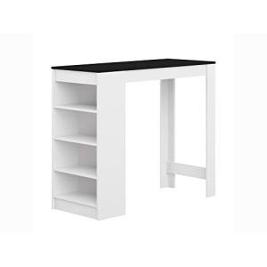 TEMAHOME Aravis Mesa Bar con Almacenamiento, Tablero de Par…