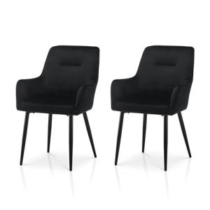 TUKAILAi Juego de 2 Sillas de Comedor en Terciopelo, Sillas…