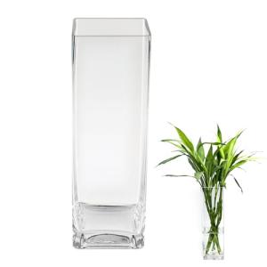 ASSRECT Jarrones de Cristal 40cm, Jarrón Cristal Transparen…