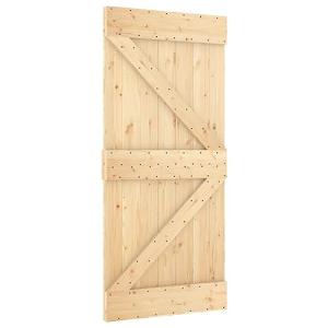 vidaXL Puerta NARVIK madera maciza pino 95x210 cm, puerta i…