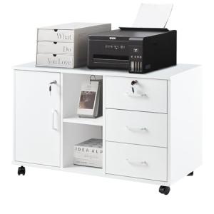 TUKAILAi Archivador Móviles con Compartimentos Abiertos y 4…