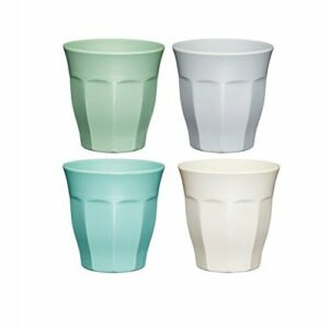 Colourworks Vasos de Plástico de Melamina, Juego de 4 Tazas…